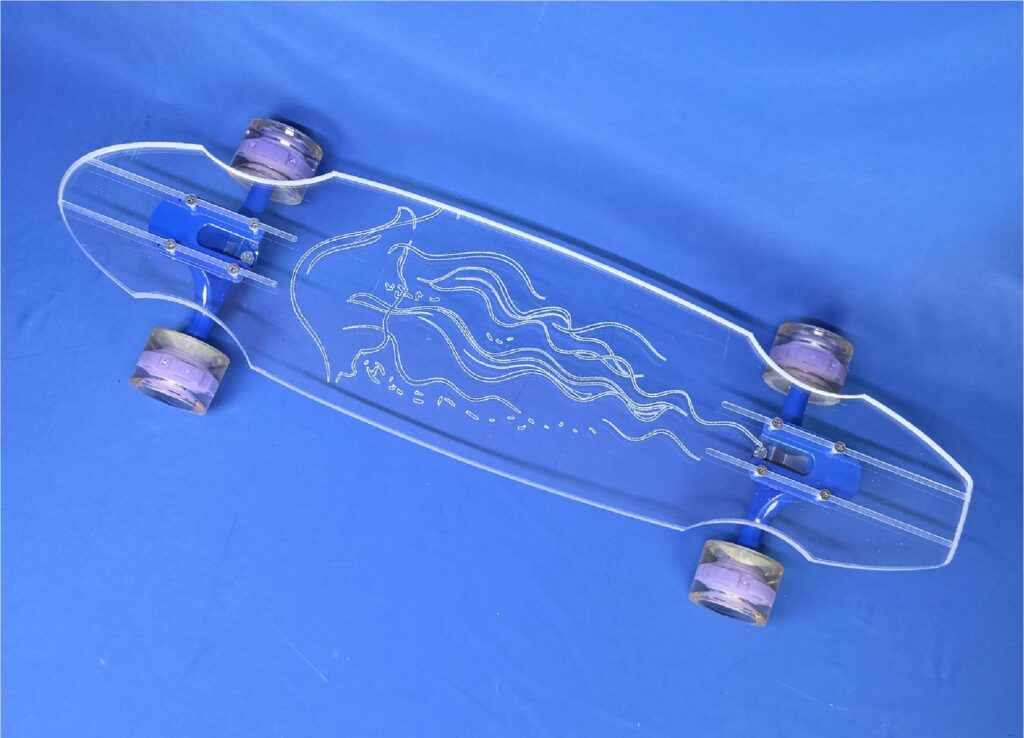 30" Wheel Cut Jellyfish Longboard, Closeout