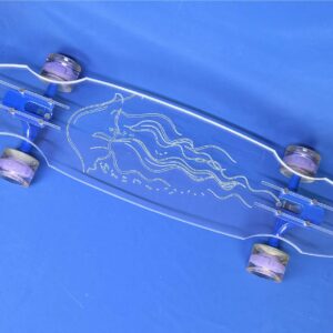 30″ Wheel Cut Jellyfish Longboard, Closeout