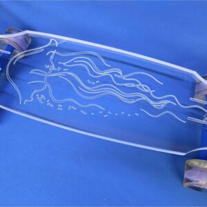 30″ Wheel Cut Jellyfish Longboard, Closeout