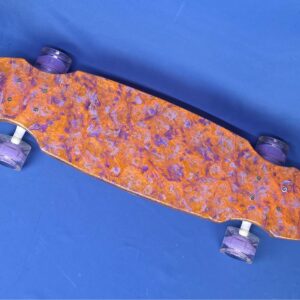 30″ Wheel Cut Orange Resin Longboard, Closeout
