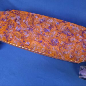 30″ Wheel Cut Orange Resin Longboard, Closeout