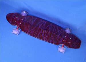 30" Wheel Cut Purple Resin Longboard, Closeout