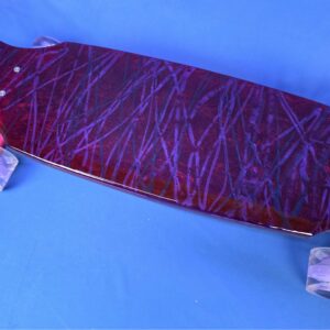 30″ Wheel Cut Purple Resin Longboard, Closeout