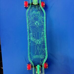 Baroness GI JOE LED Acrylic Longboard | Hasbro x Everyone Skate