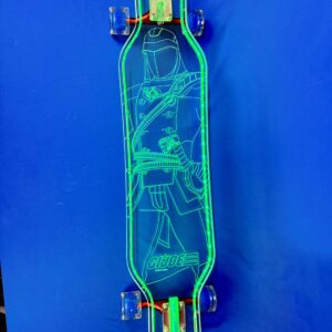 Cobra Viper GI JOE LED Acrylic Longboard | Hasbro x Everyone Skate