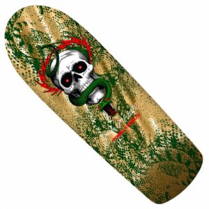 Powell McGill Skull & Snake Green Gold Foil 10″ Deck