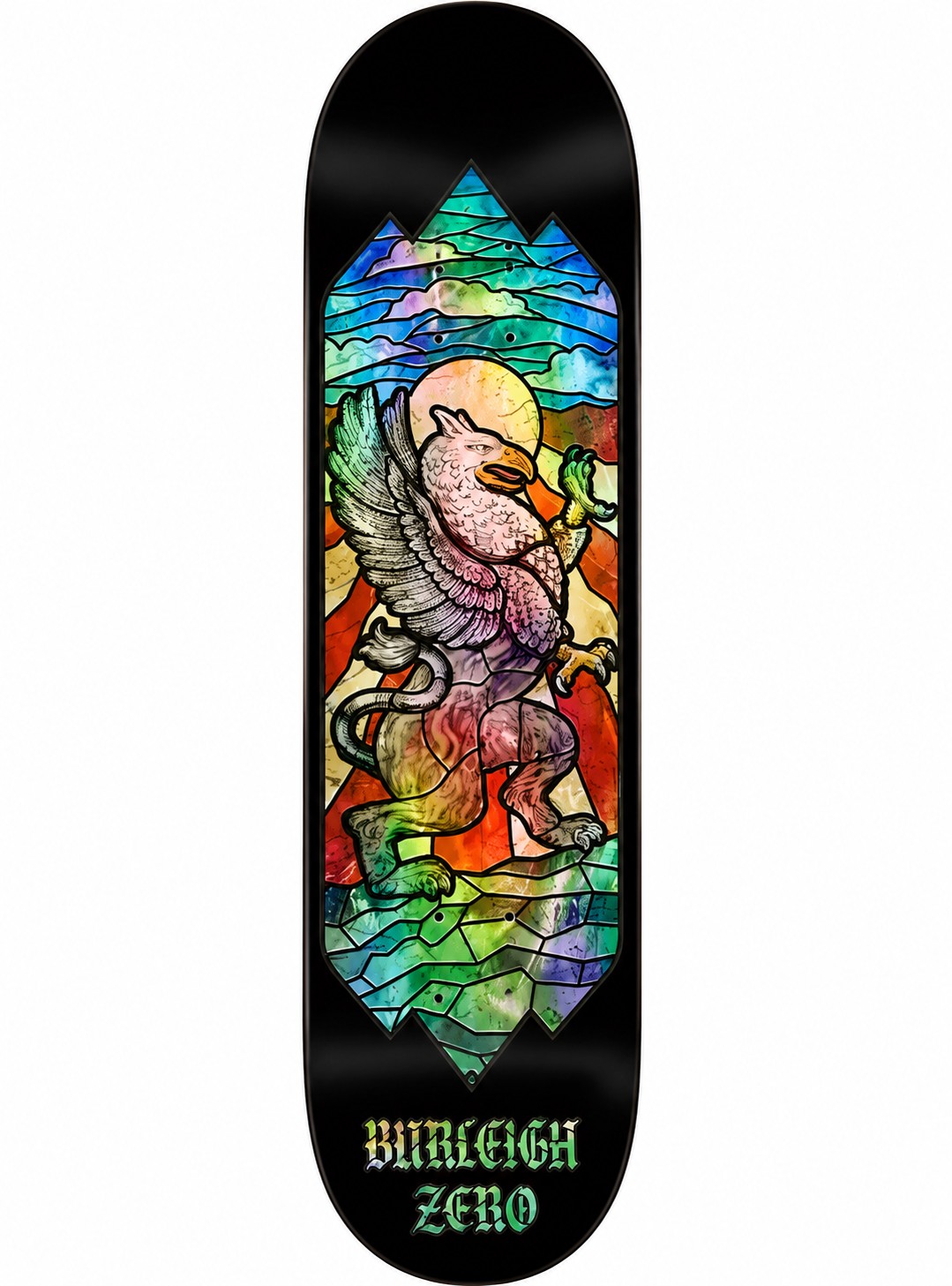 Zero Brandon Burleigh Stained Glass Griffin 8.5-inch skateboard deck