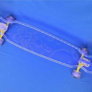 40″ Wheel Cut Astronaut Longboard with Full LEDs, Closeout