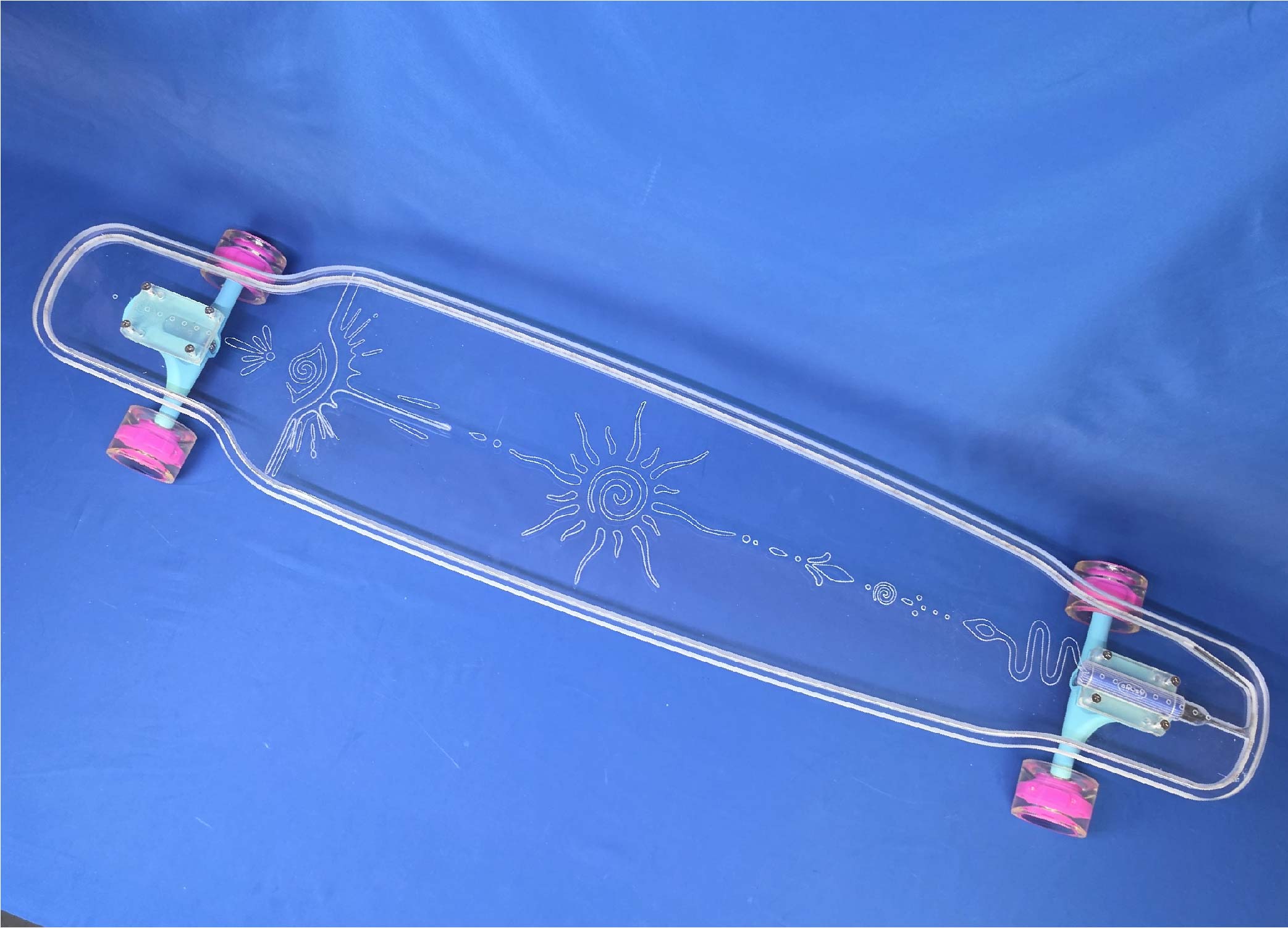 48" Platypus Dancer Custom Longboard with Full LEDs, Closeout - Image 2