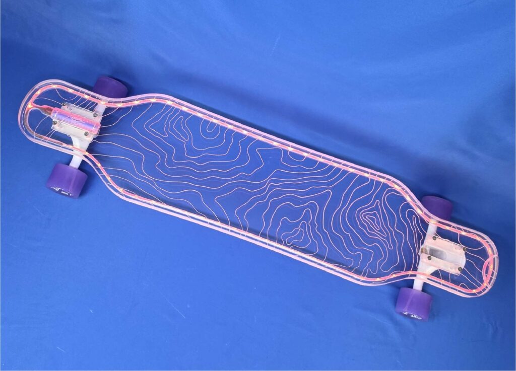 40" Platypus Topograph Longboard with Full LEDs, Closeout