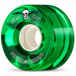 Powell Peralta Clear Cruiser 63mm ATF Green Skateboard Wheels