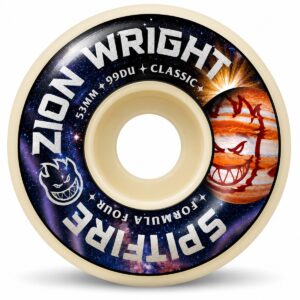 Spitfire Zion Wright Cosmic Classic Formula Four 53mm 99A skateboard wheels