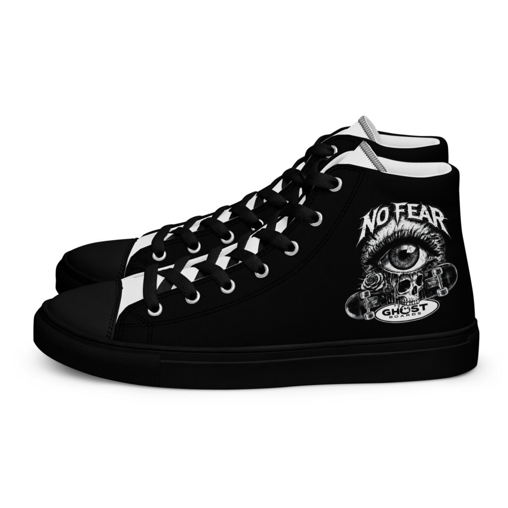 No Fear, Just Ride - Black out - High-Tops